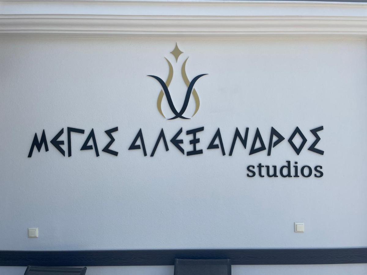 Studios Megas Alexandros Nea Vrasna Bagian luar foto